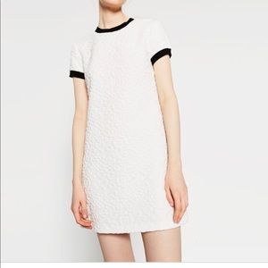 NWOT Zara White Jacquard dress